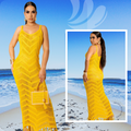 Vestido Crochê Moana© Coleção Iluminar - Amarelo
